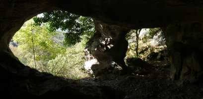 Harpe baten bi begiak, barrutik. Orobe.