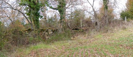 Santa Konstanza, erdi aroko herrixkaren hondakinak