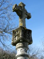 Santa Teodosia ermitaren aurreko gurutzearen xehetasuna