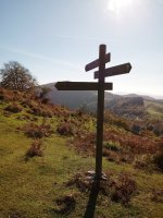 Arrietabasoko (1018m) bidean, seinalea