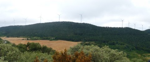 Las Llanasko bizkar oihantsua, iparraldetik