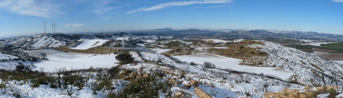 Panorama zabala gailurretik