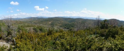 Panorama zabala gailurretik