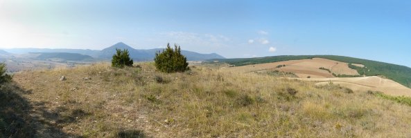 Takoa dagoen gaina, panoramika zabalekoa