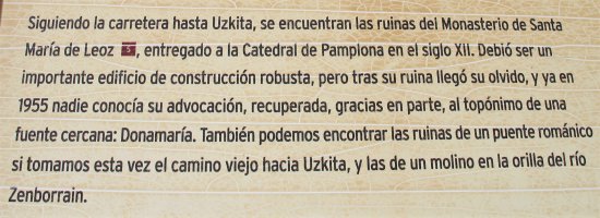 Leotz herriko karteleko textoa