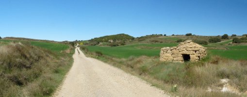 Harrizko etxola San Lorenteko pistan