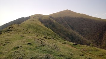 Saioa (1418m), Ekaitzako lepotik ikusita