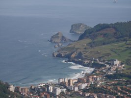 Bakio eta Gaztelugatxe Jatako tontorretik ikusita