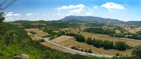 Paisaia zabala Koskotiako gailurretik hurbileko behatokitik