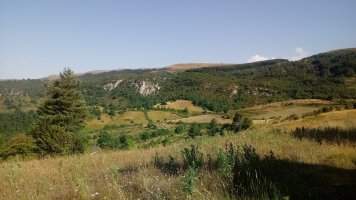 Abodi alderako ikuspegia Muskildatik hurbil