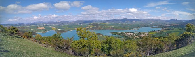 Allotzko urtegia, Irurre gainetik