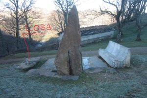 Losa del Dólmen Bidegurutzeta  (Enero 2020)