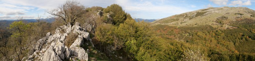 Akaitztxiki eta Enirio, ekialdeko bizkarretik