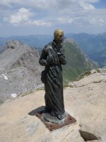 Frantziskoren irudia Hiru Erregeen Mahaiko tontorrean