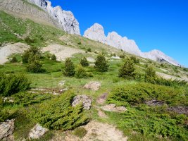 GR 11.1 bidea Alanoetako iparraldeko hegian barrena