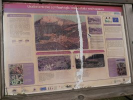 Usabelartza, panel informatiboa