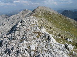 Mendebaldeko bizkarreko pasarte bat, Añelarra tontorrera gerturatzen