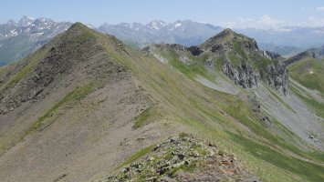 Peña Blanca eta Pic d'Anéou mendebaldetik