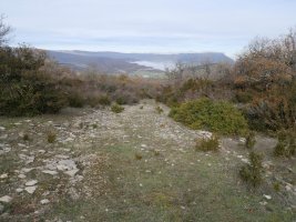 Garindotik Azantza aldera jaisten den bidea