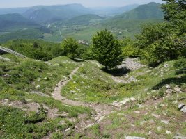 Arriaunditik Larunbe aldera jaisten den bidea