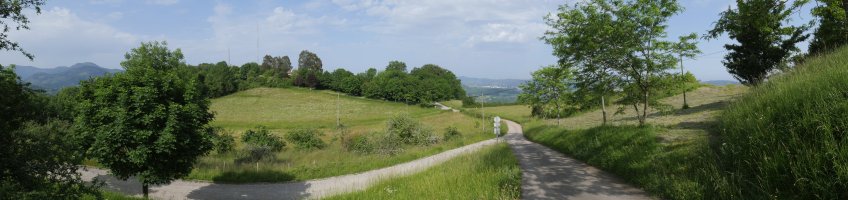 Agiñeta gaina Santiomendiko bidetik
