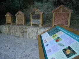 Artetako iturburuko interpretazio zentroa: intsektuentzako hotela