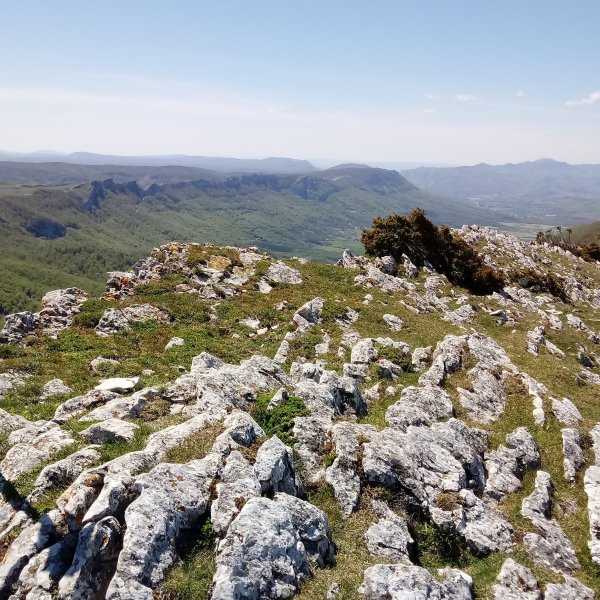 Lezizagoa (1350m) postontzia eta Beriain urrunean