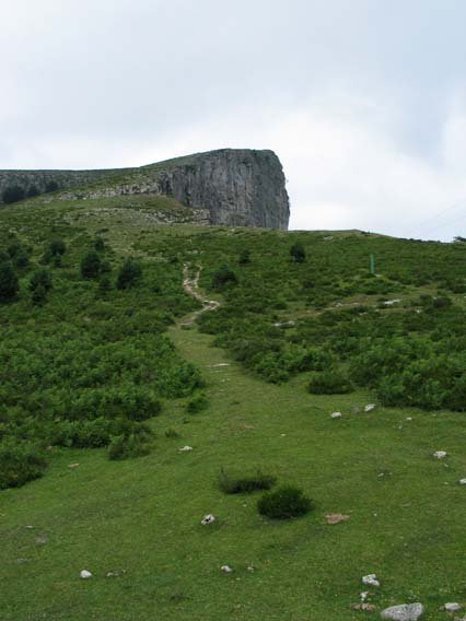 Txolopeko aldapa lepotik