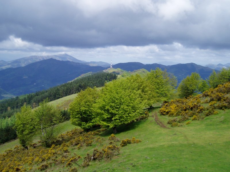 Kortazar aldera ikuspegia tontorretik gertu