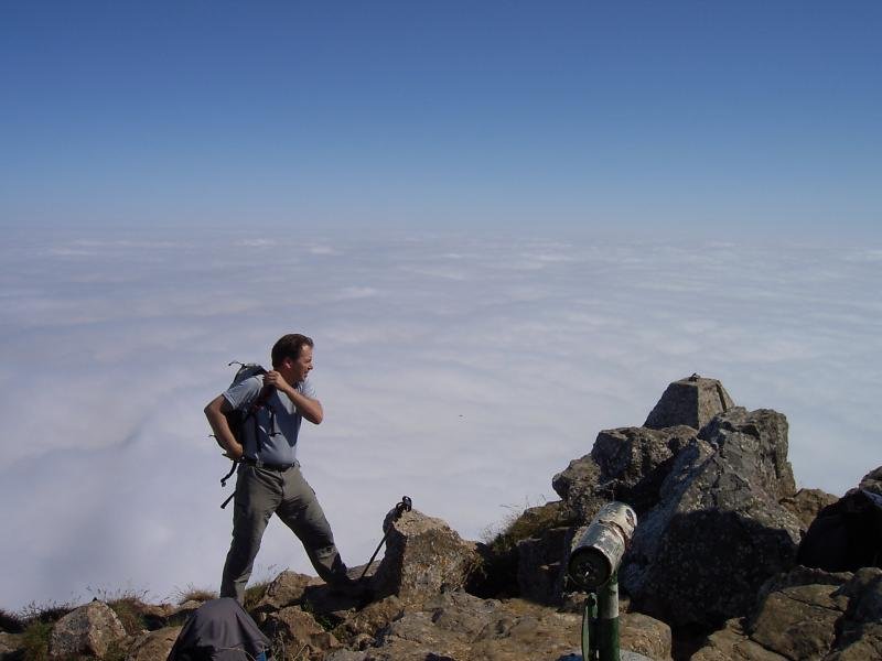 las nubes a los pies