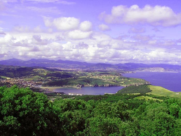 Vista de Gorliz y Plentzia desde Ermuamendi