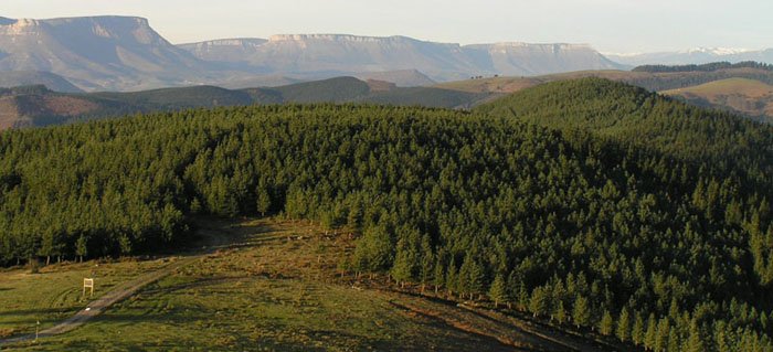 Kurutzetagane y Salvada al fondo