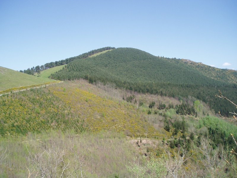 Hego-mendebaldetik ikusita