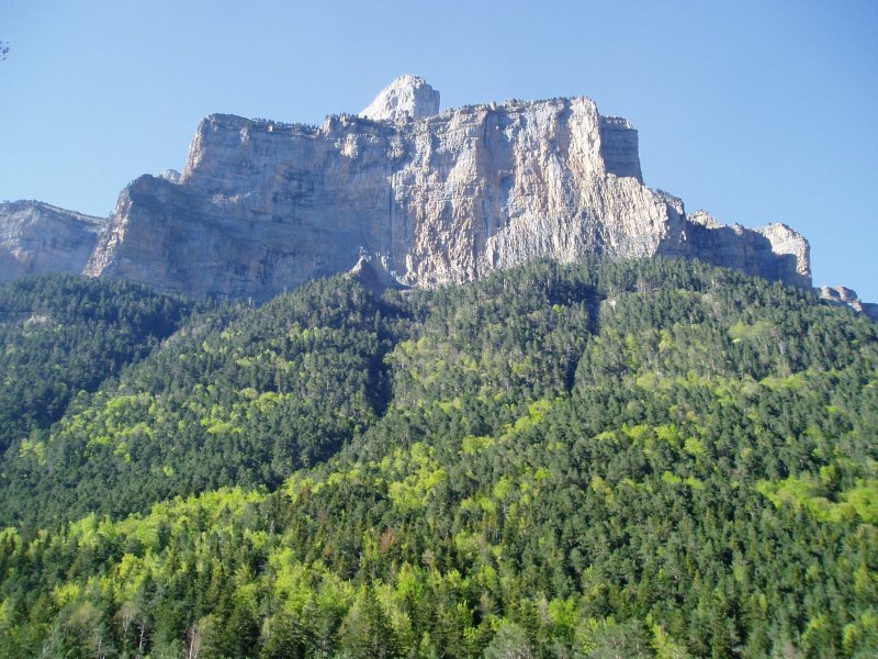 Espolón del Gallinero hegoaldetik ikusita
