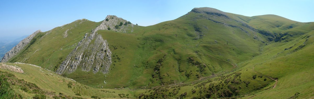Larraone, Etitzegi eta Uzkuiti, mendebaldetik