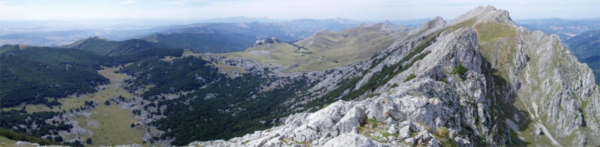 Oltza eta Urbia tontorretik ikusita