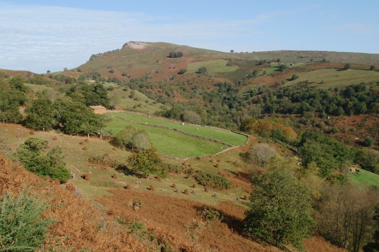 Larrazuko hegoaldeko bizkarretik ikusita