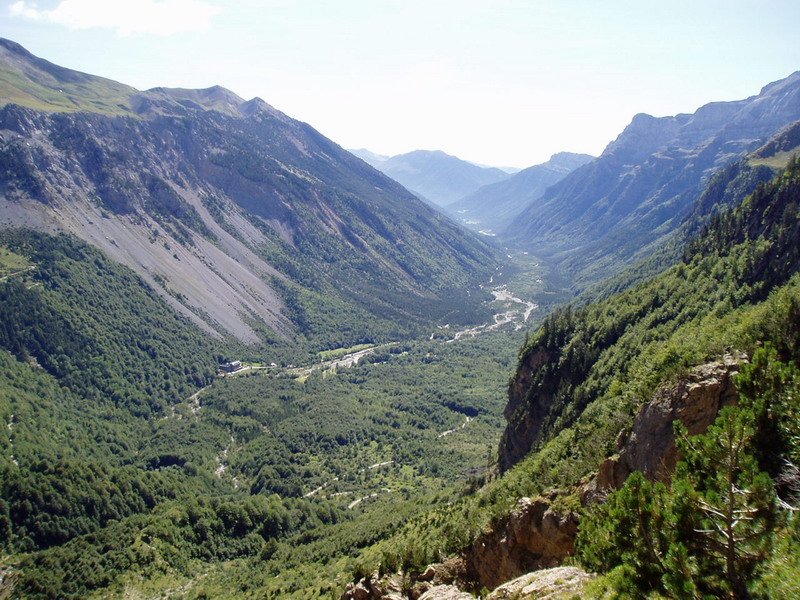 Pineta bailara Tormosako erlaitzetik ikusita