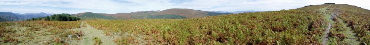 Iparraldeko bizkarraren ikuspegi zabala