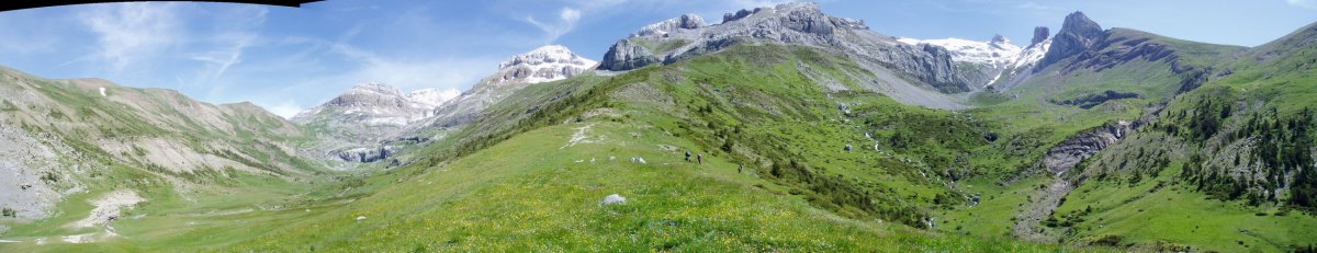 Igüer eta Rigüelo bailaren arteko hegitik ikuspegi zabala
