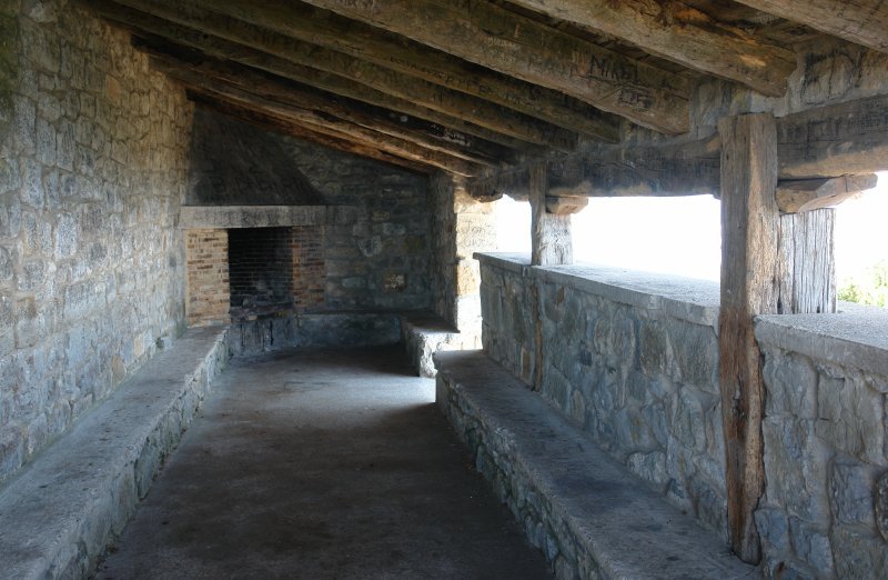 Ermitaren aldameneko aterpea