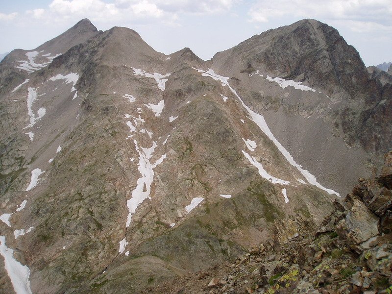 Petite Fache eta Cambalès Gran Facharen iparraldeko ertzetik ikusita