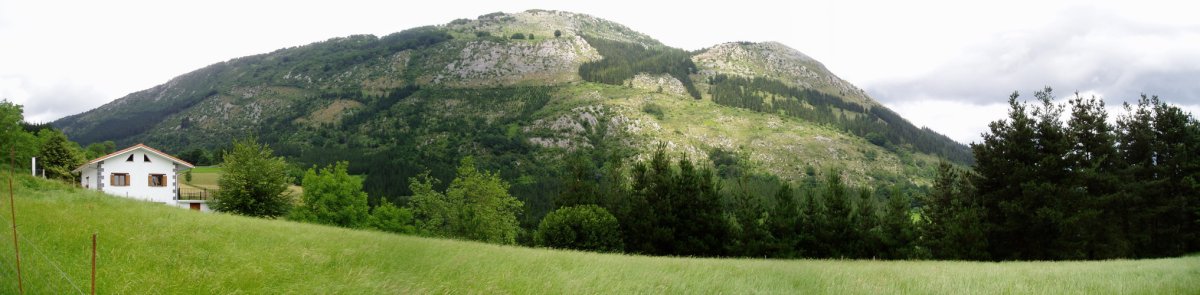 Hego-mendebaldetik ikusita