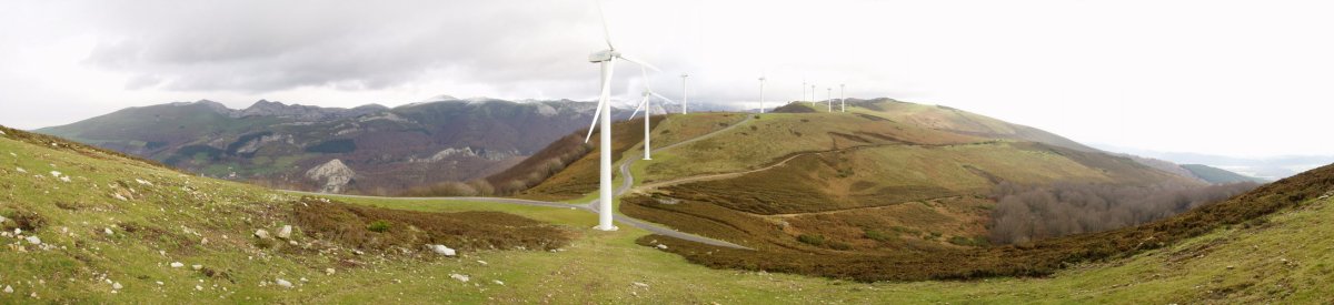 Gainlabur lepoa eta ekialdera ikuspegia Keixtuigañeko maldetatik ikusita