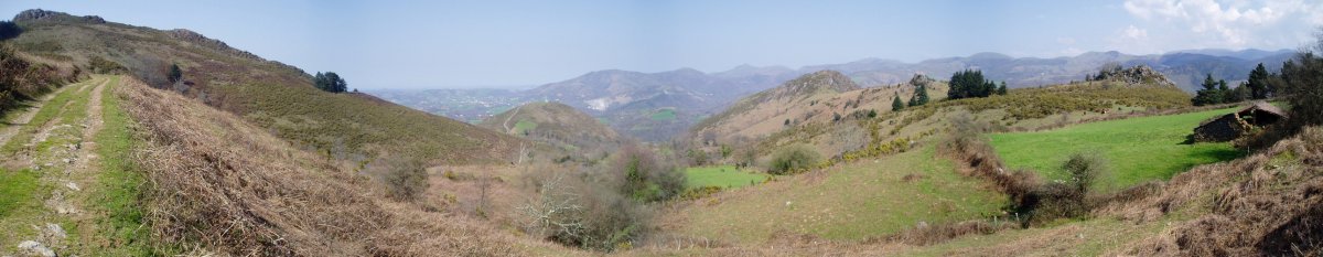 Loiarako bidetik ipar-ekialdera ikuspegia