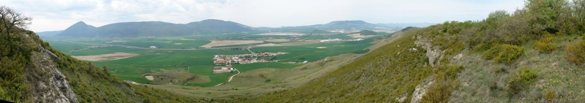 Zulueta eta inguruak, bizkarretik ikusita