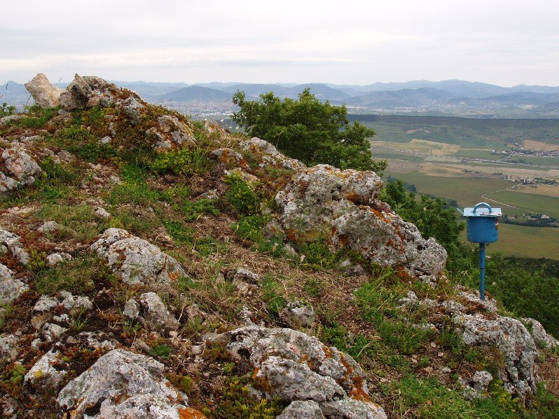 Alto de las Cruceseko gailurra (973m) eta Iruñerria