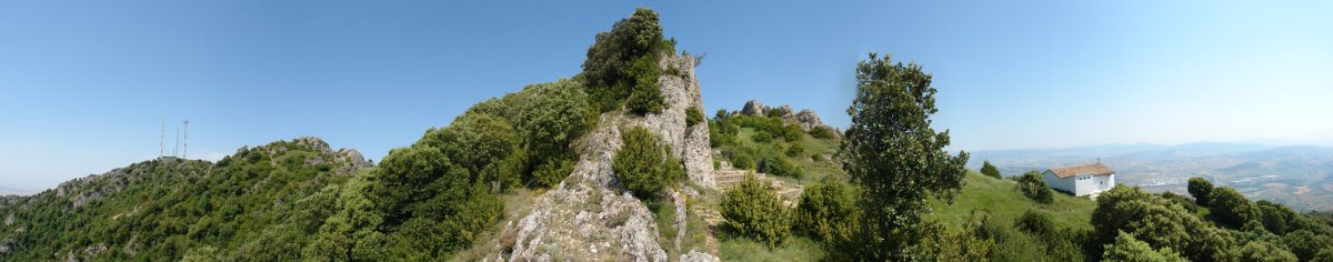 Gain aldeko ikuspegia, bidearen irtengune batetik