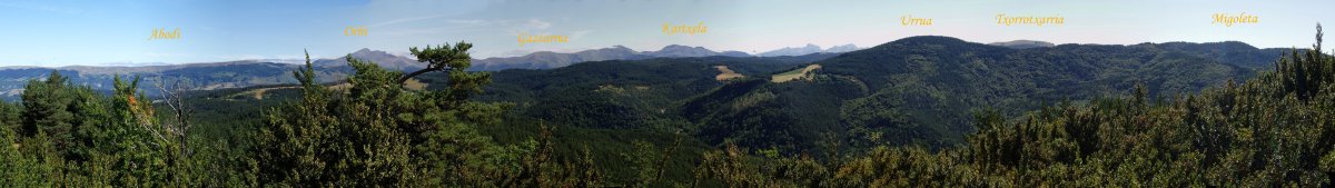 Panoramika Monterriatik ekialderantz
