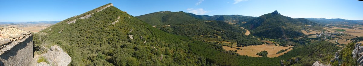 San Bernabetik Peña del Albrigo eta Alaitz aldeko ikuspegi zabala